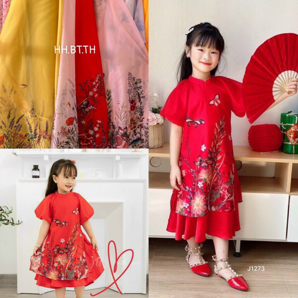 Áo dài cách tân bé gái mẫu BG2302