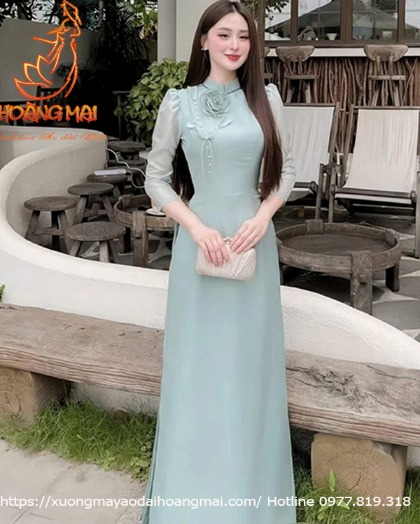 Mẫu 5 màu tơ ánh đính hoa tay bồng