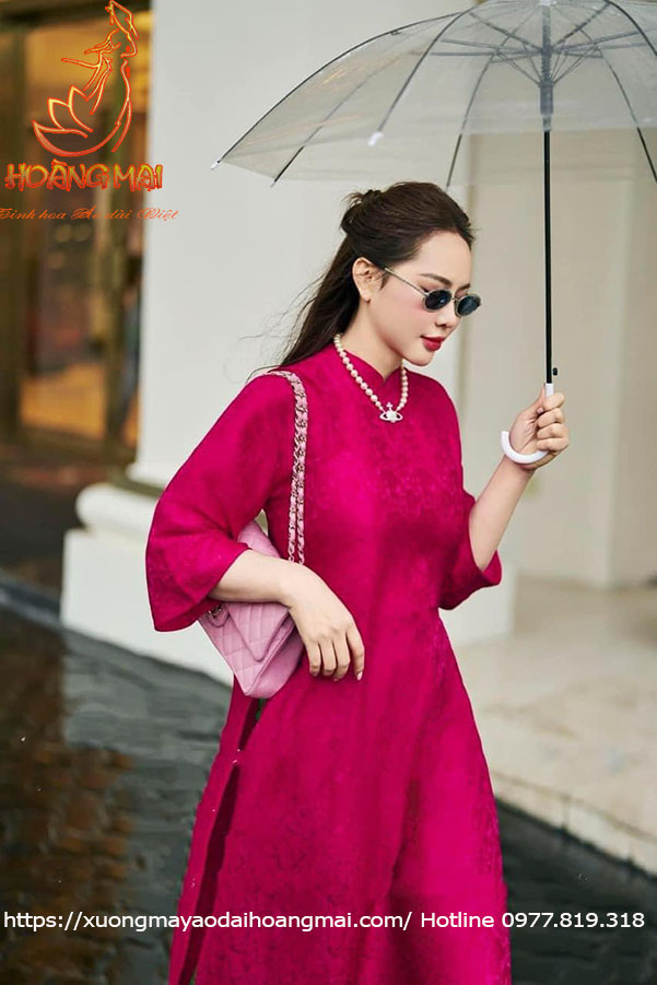 ao dai hoang mai gam hong 3