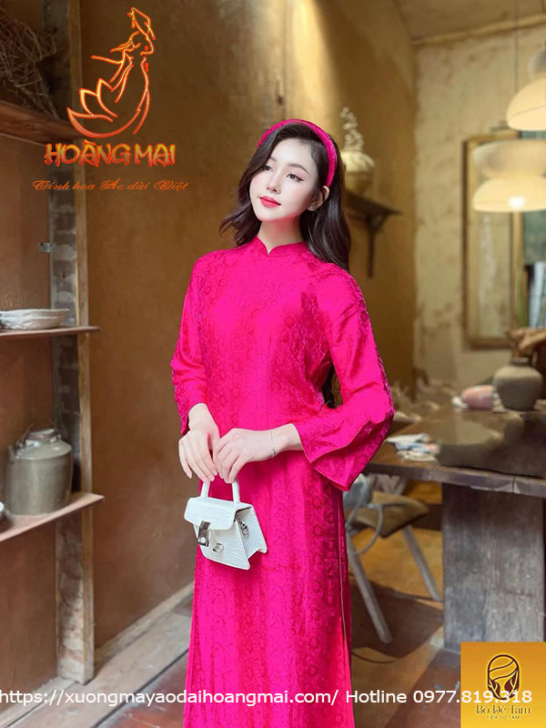 ao dai hoang mai gam hong 5