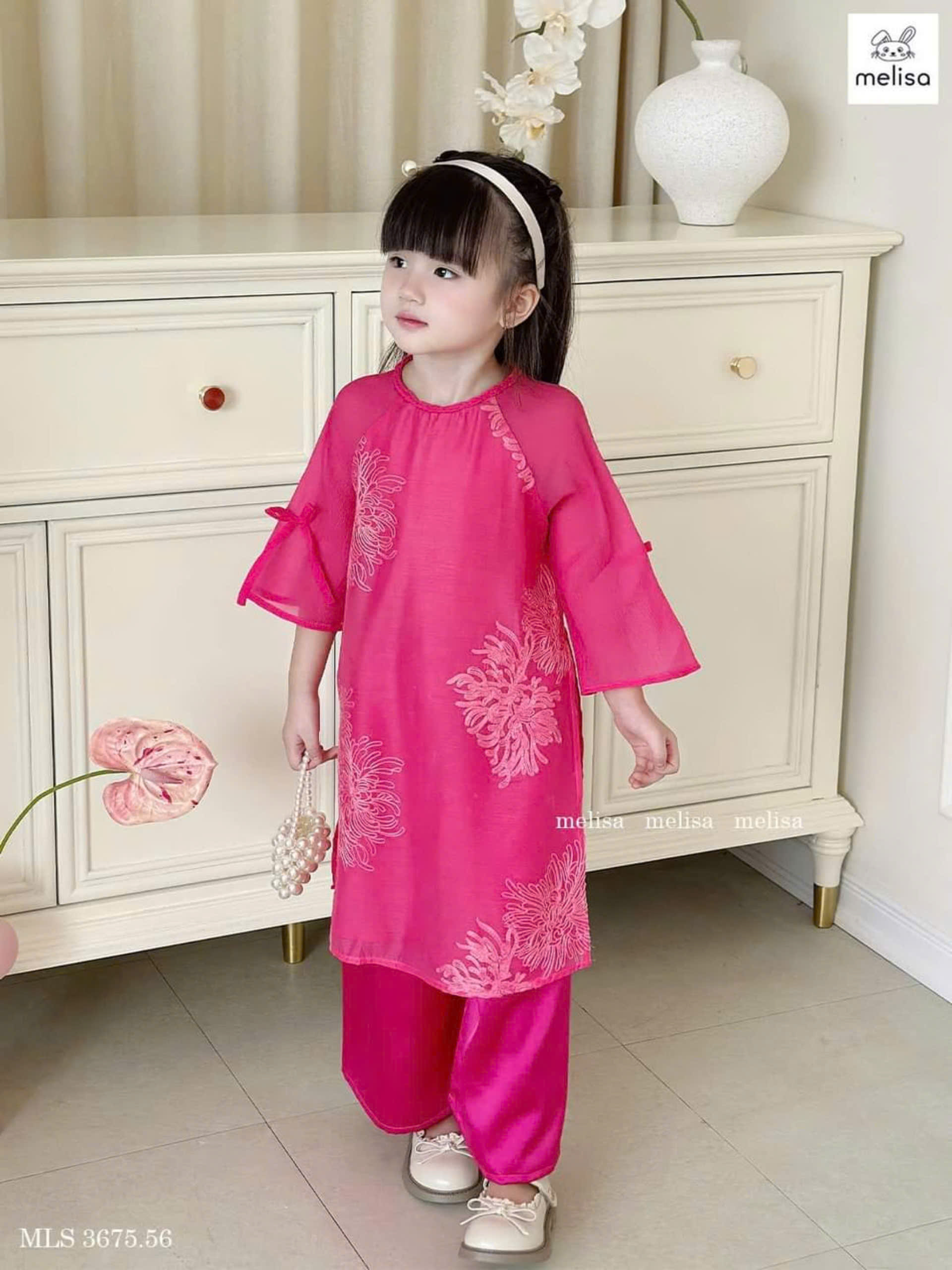 Áo dài cách tân bé gái mẫu BG2404