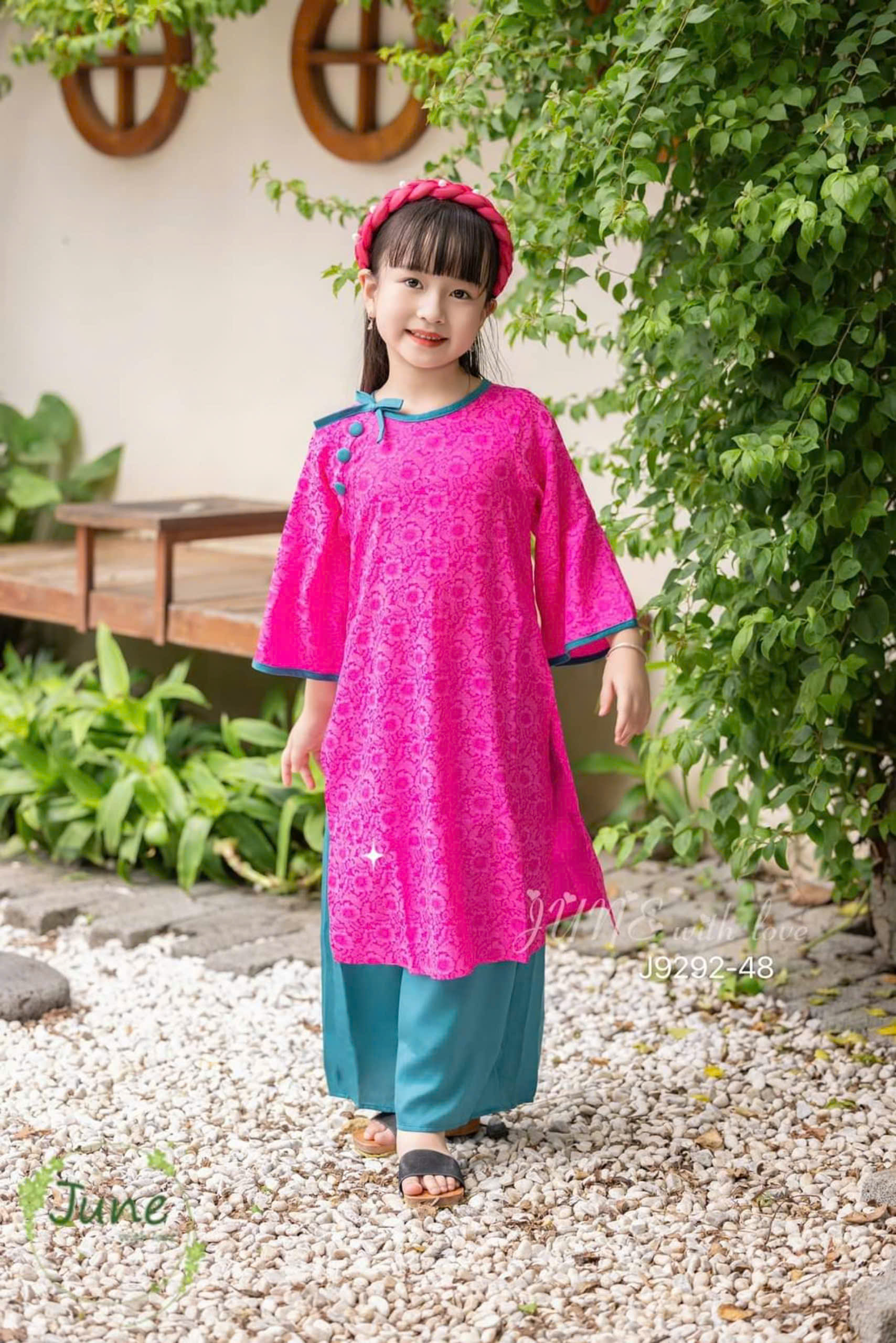 Áo dài cách tân bé gái mẫu BG2405