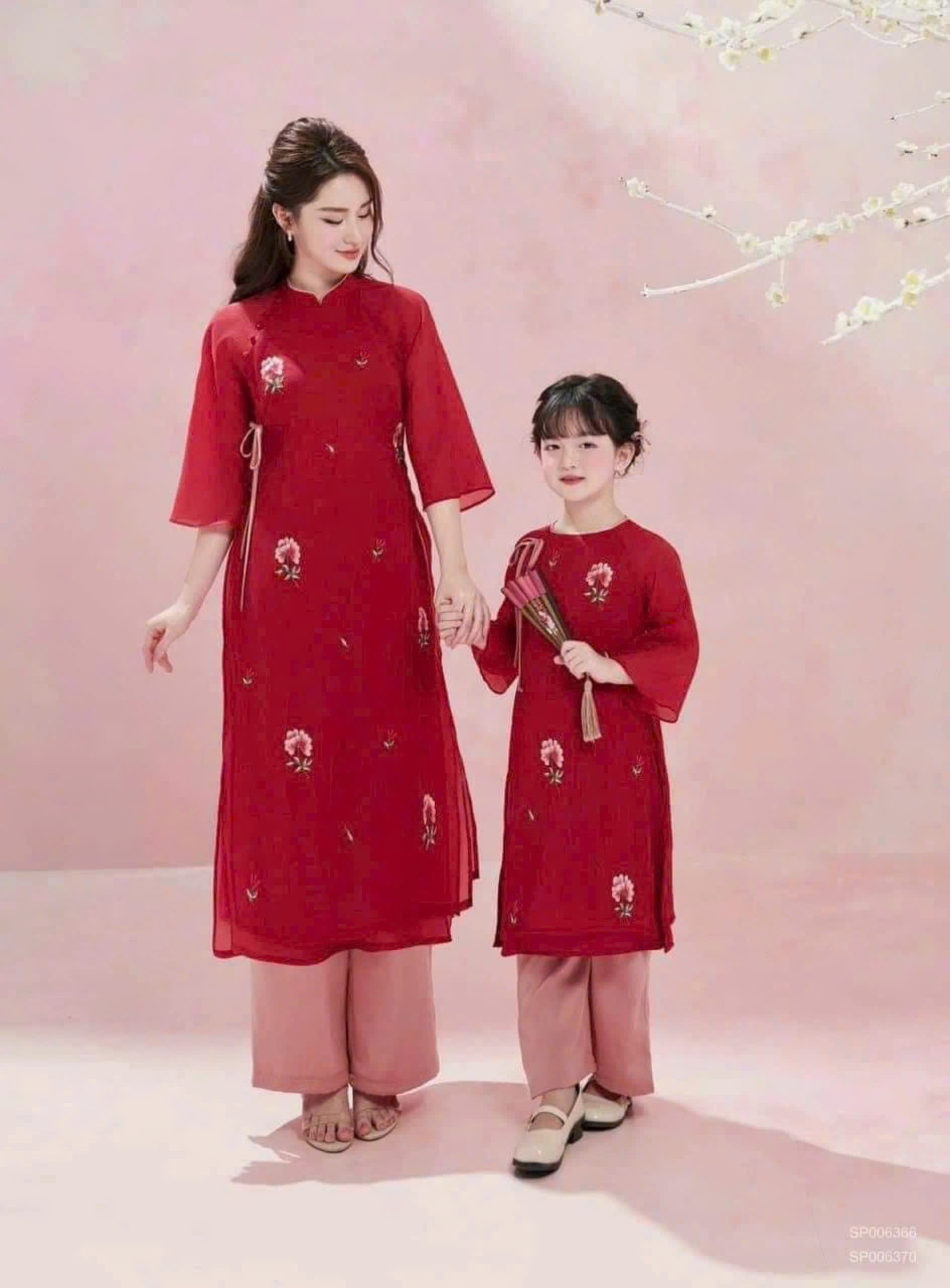 Áo dài cách tân mẹ và bé mẫu MB241