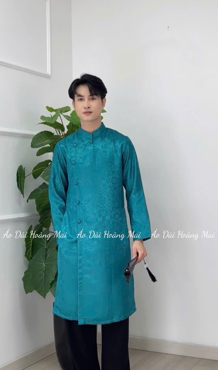 ÁO DÀI NAM GẤM 3 TÀ
