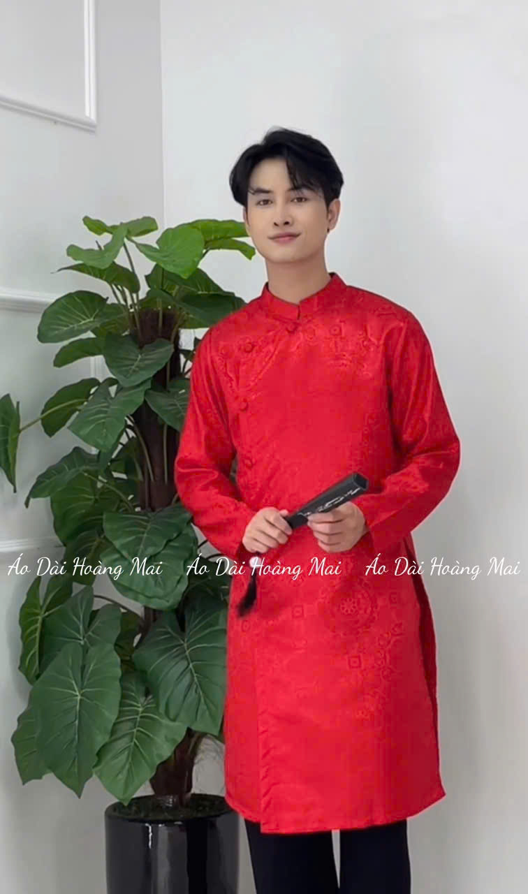ÁO DÀI NAM GẤM 3 TÀ