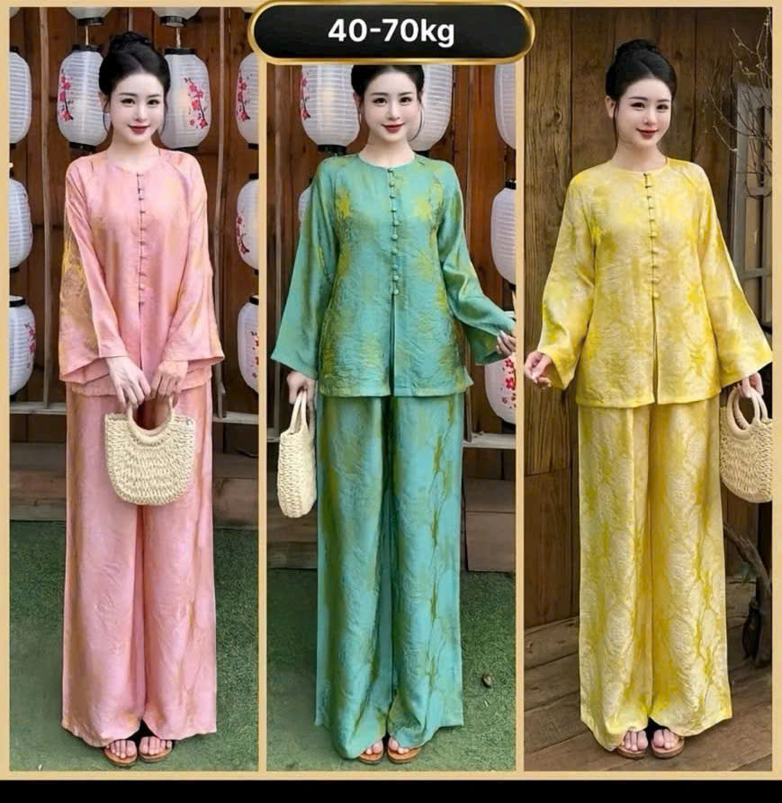 Bộ Pháp phục, Áo bà ba tơ óng tencel